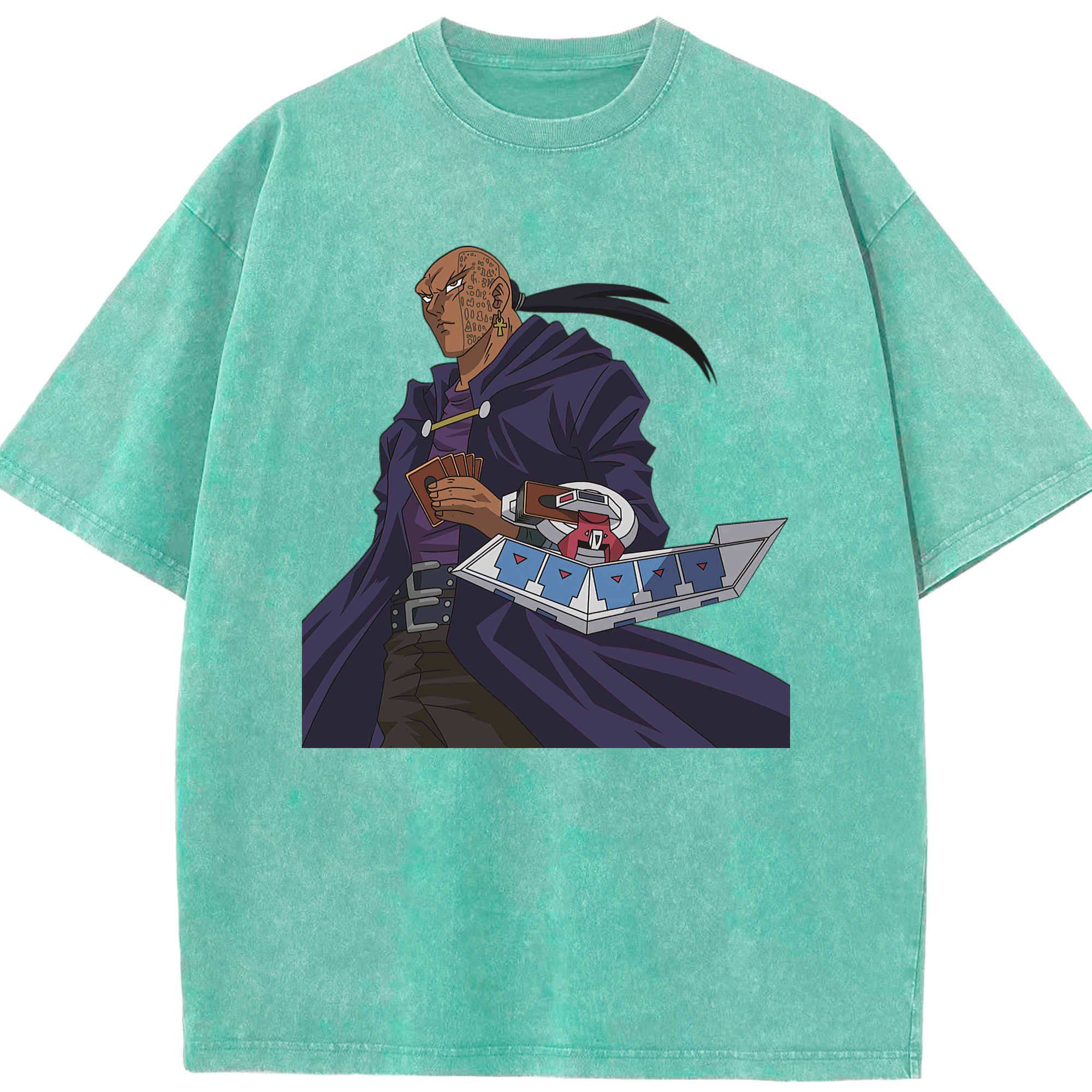 （画像用） 遊☆戯☆王 Yu-Gi-Oh! 綿100% ヴィンテージ風 半袖Tシャツ（フロントプリント）